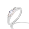 1CT Marquise Moissanite Ring in 925 Sterling Silver – Hypoallergenic Daily Wear Luxury Jewelry for Birthday Gift