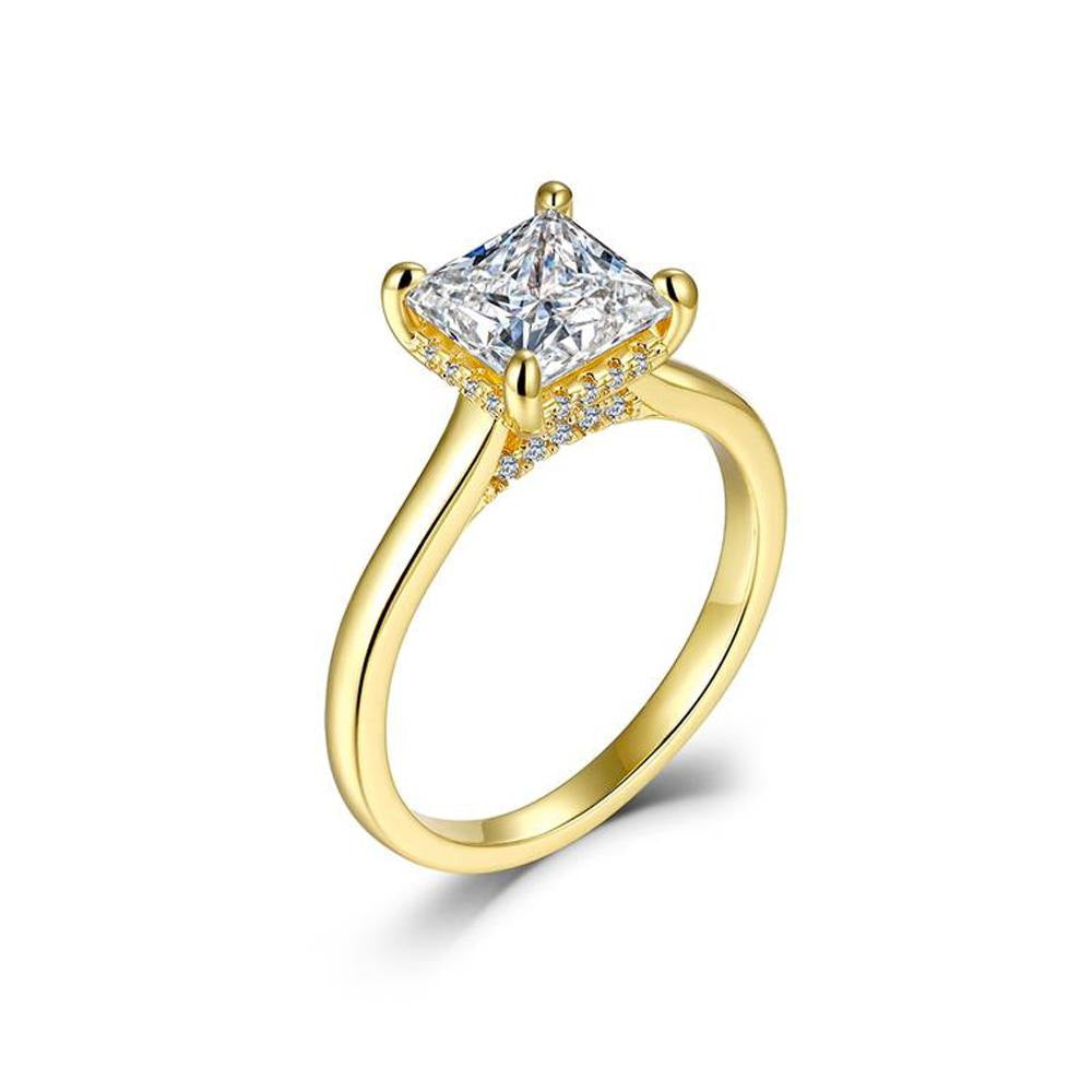 Luxury Oval Moissanite Ring: D Color VVS1 Lab-Grown, Fire-Forward & Diamond-Comparable – Elegant 14K Gold Plated Wedding Band for Her